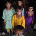 Vluchtelingenkamp in Sindh.